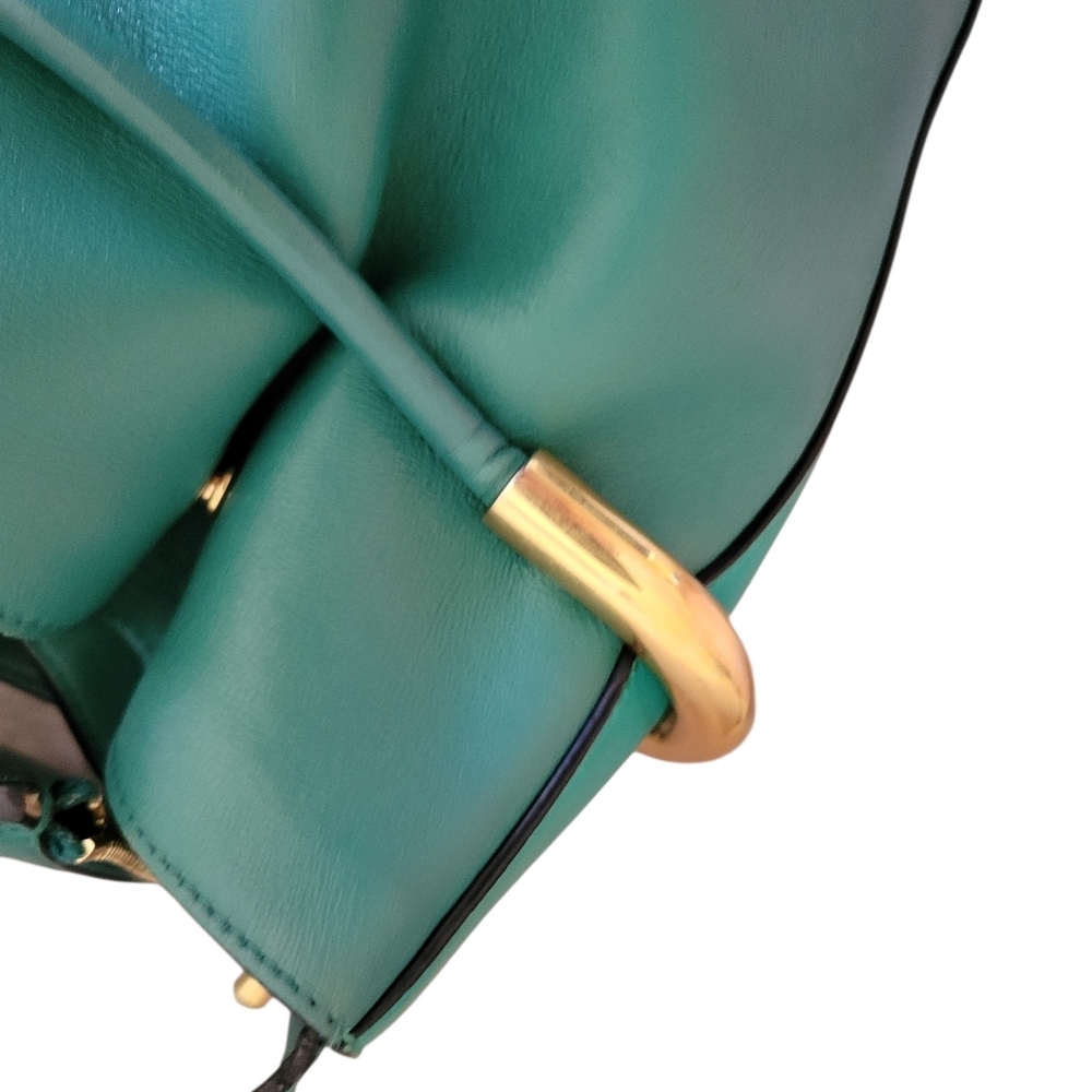 CHLOE Emma Green Leather Bucket Bag - Picture 13 of 14